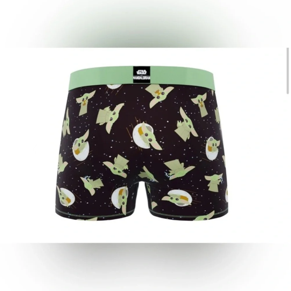CRAZYBOXER The Mandalorian Baby Yoda‎ Face men’s Boxer Briefs 2pk size large new
